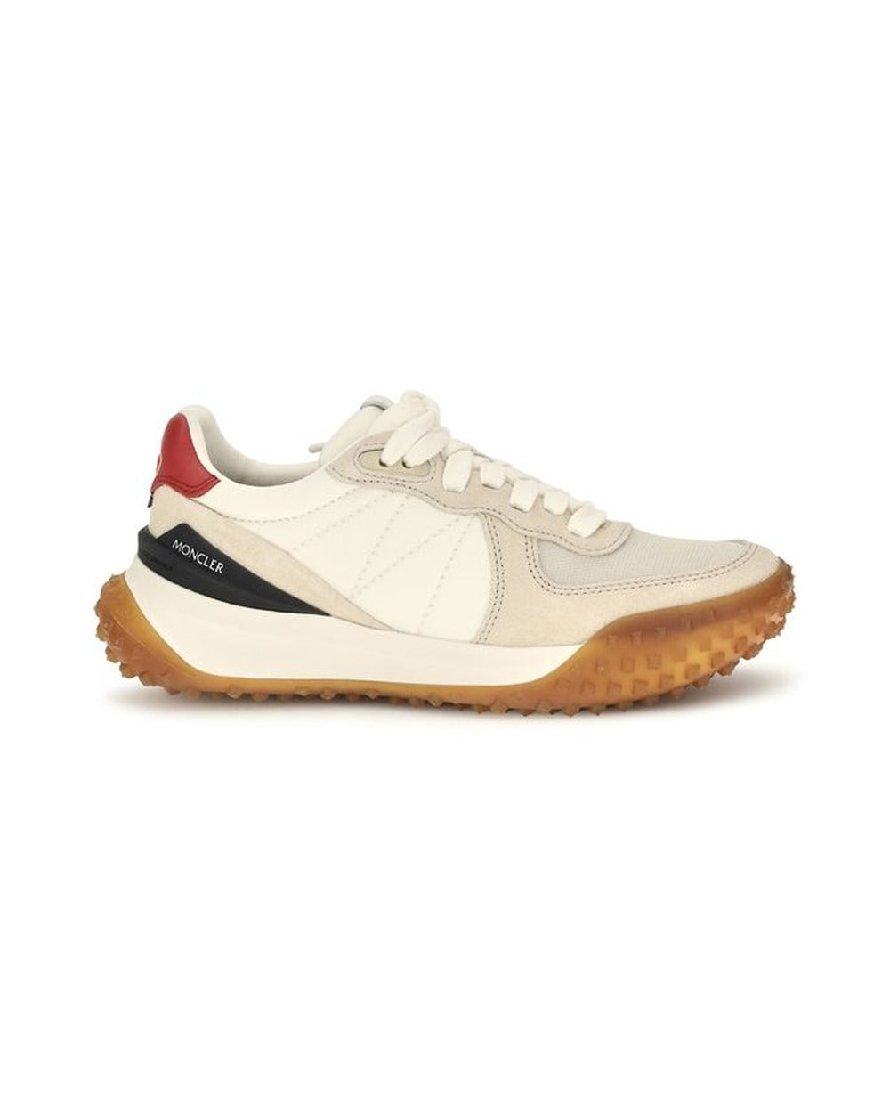 Moncler Beige Polyamide Athletic Sneakers