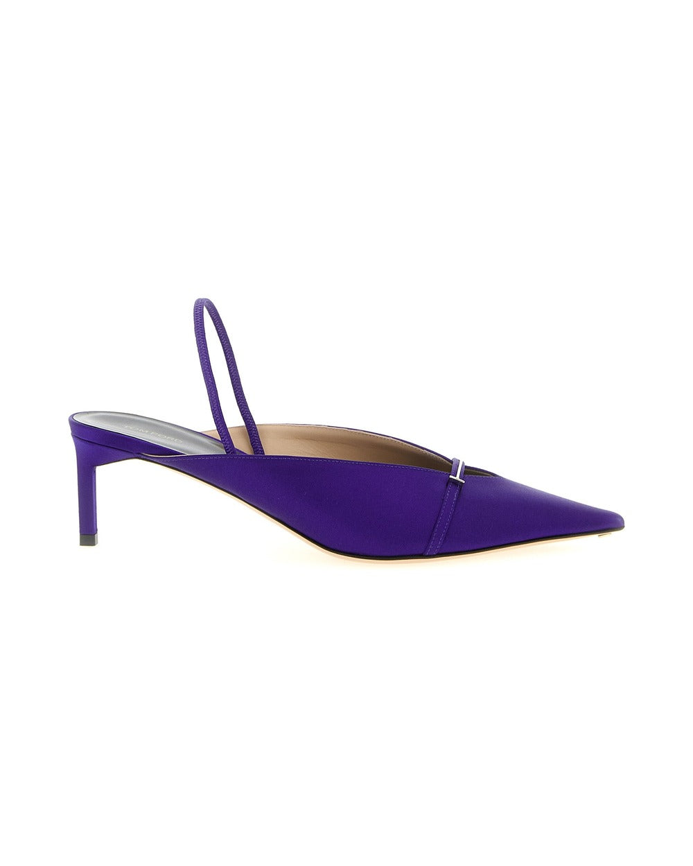 Tom Ford Purple Viscose Mid Heel Pumps