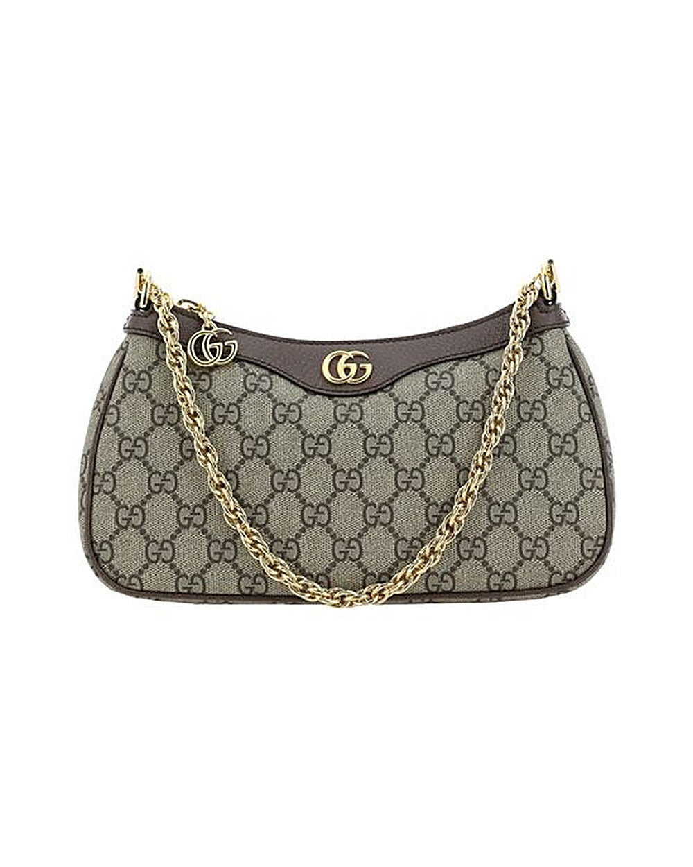 Gucci Brown Cotton Shoulder Bag