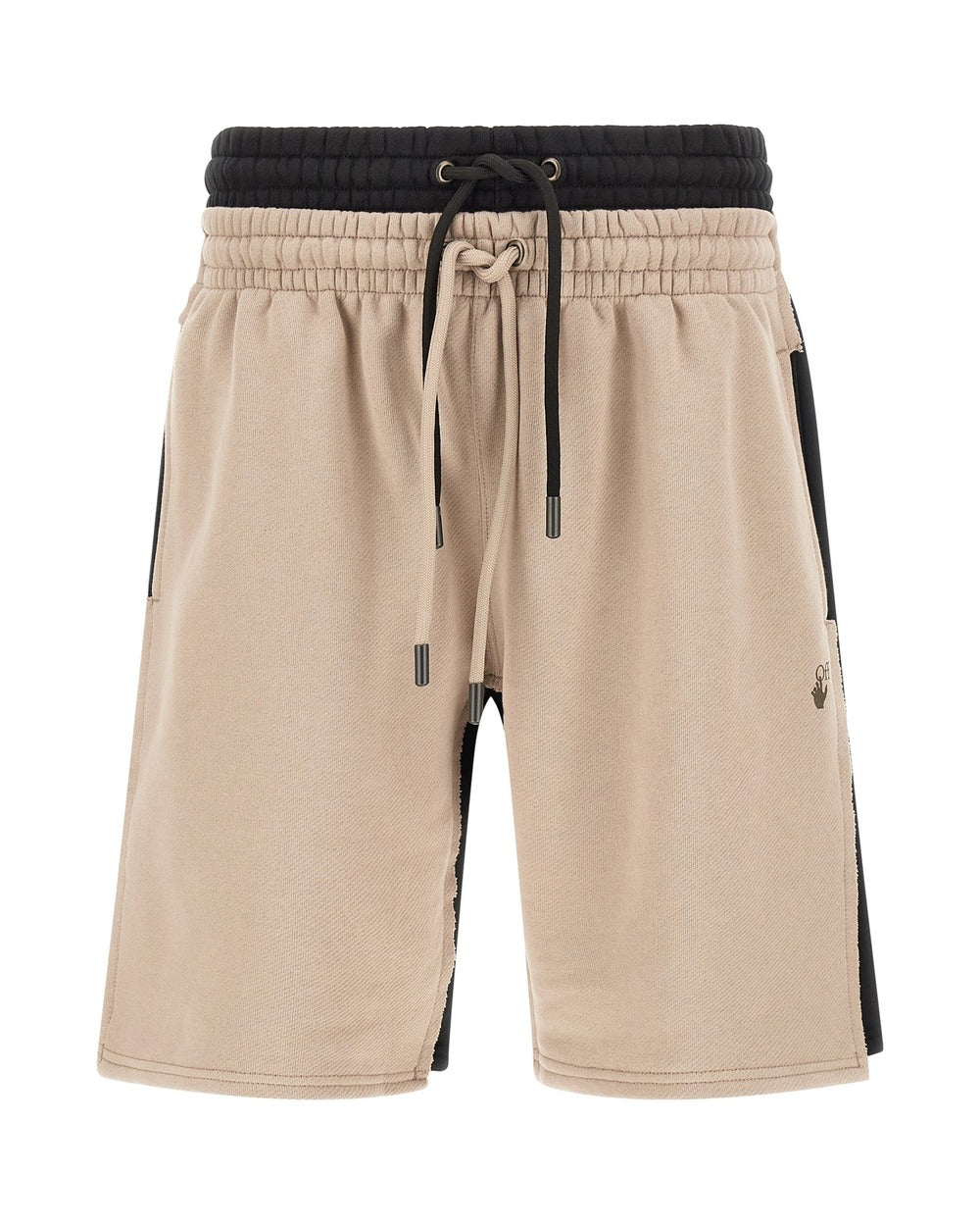Off-White Multicolor Cotton Bermuda Shorts