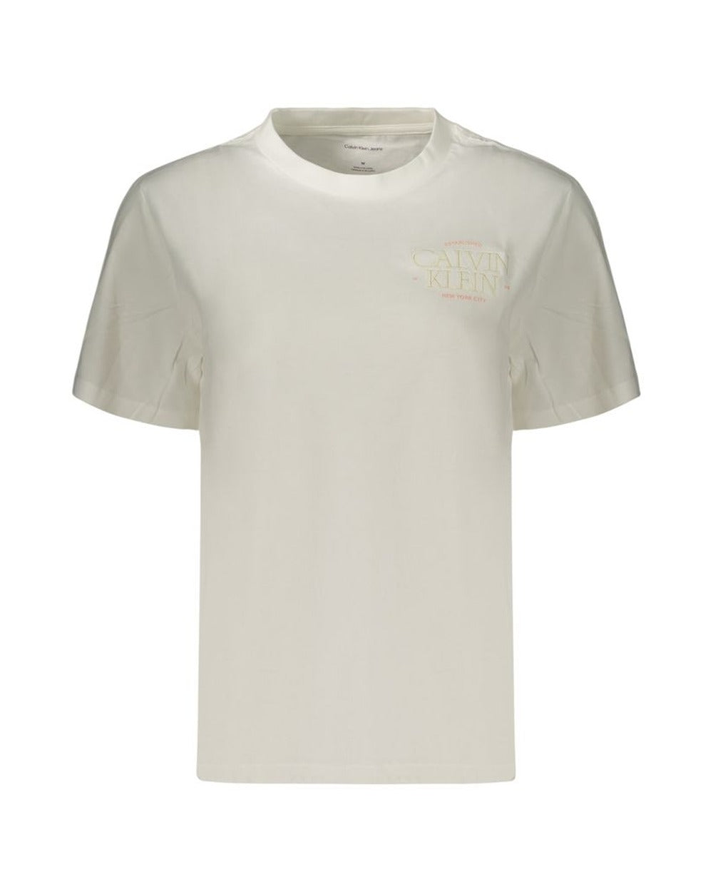 Calvin Klein White Cotton Women's T-Shirt