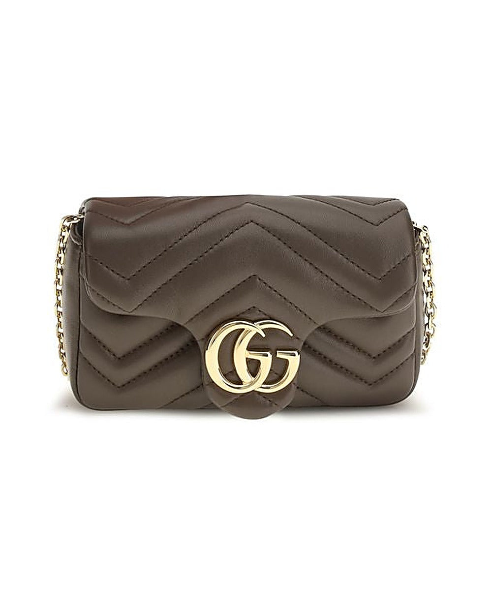Gucci Brown Calf Leather Bos Taurus Shoulder Bag