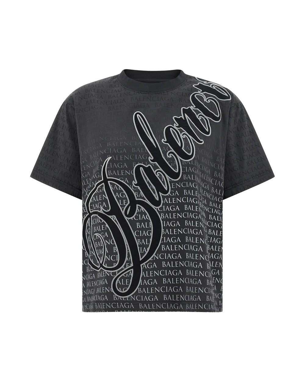 Balenciaga Black Cotton T-Shirt