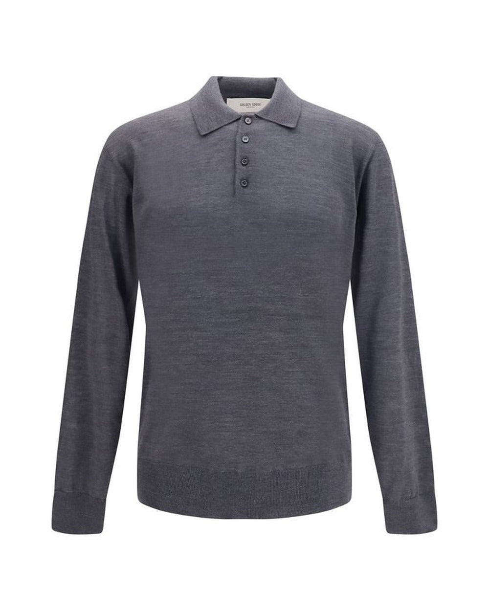 Golden Goose Gray Wool Oves Aries Polo Shirt