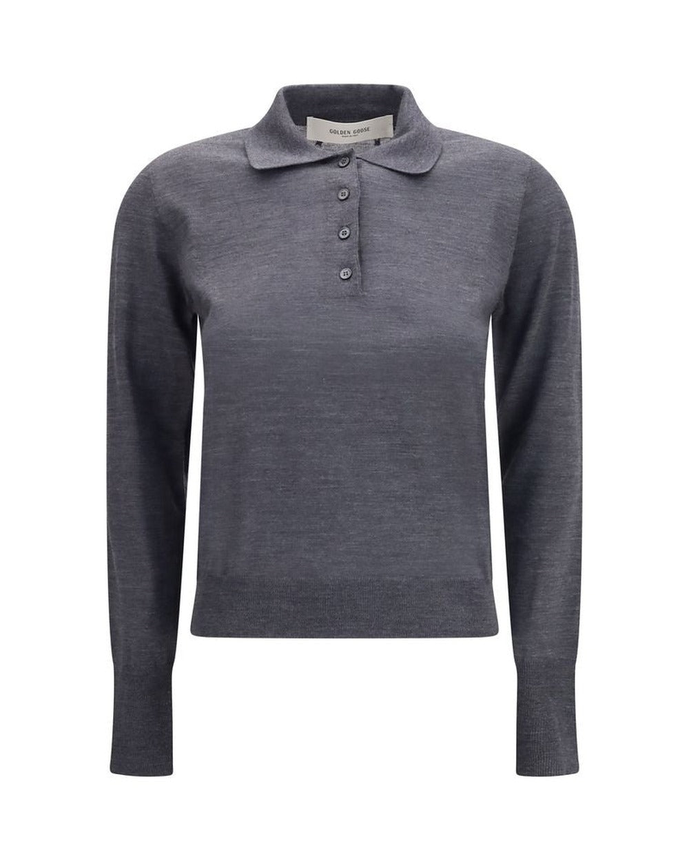 Golden Goose Gray Wool Oves Aries Shirt