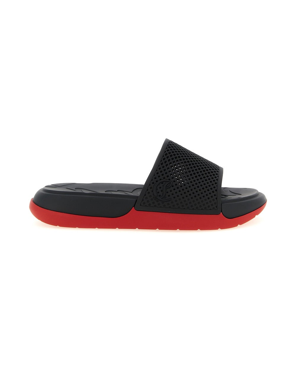 Christian Louboutin Black Polyethylene Slides