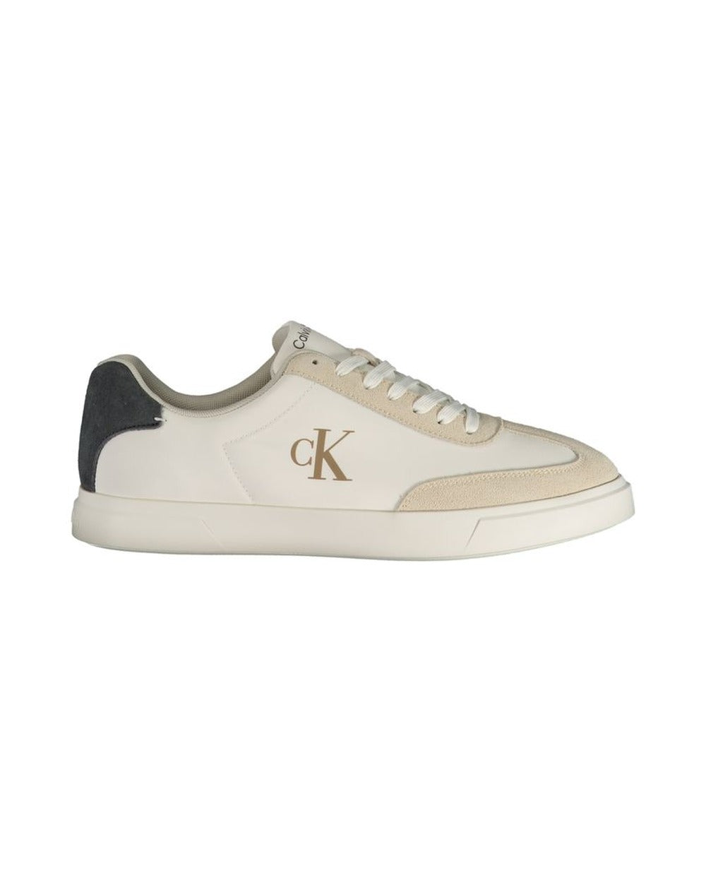 Calvin Klein White Polyester Men's Sneaker