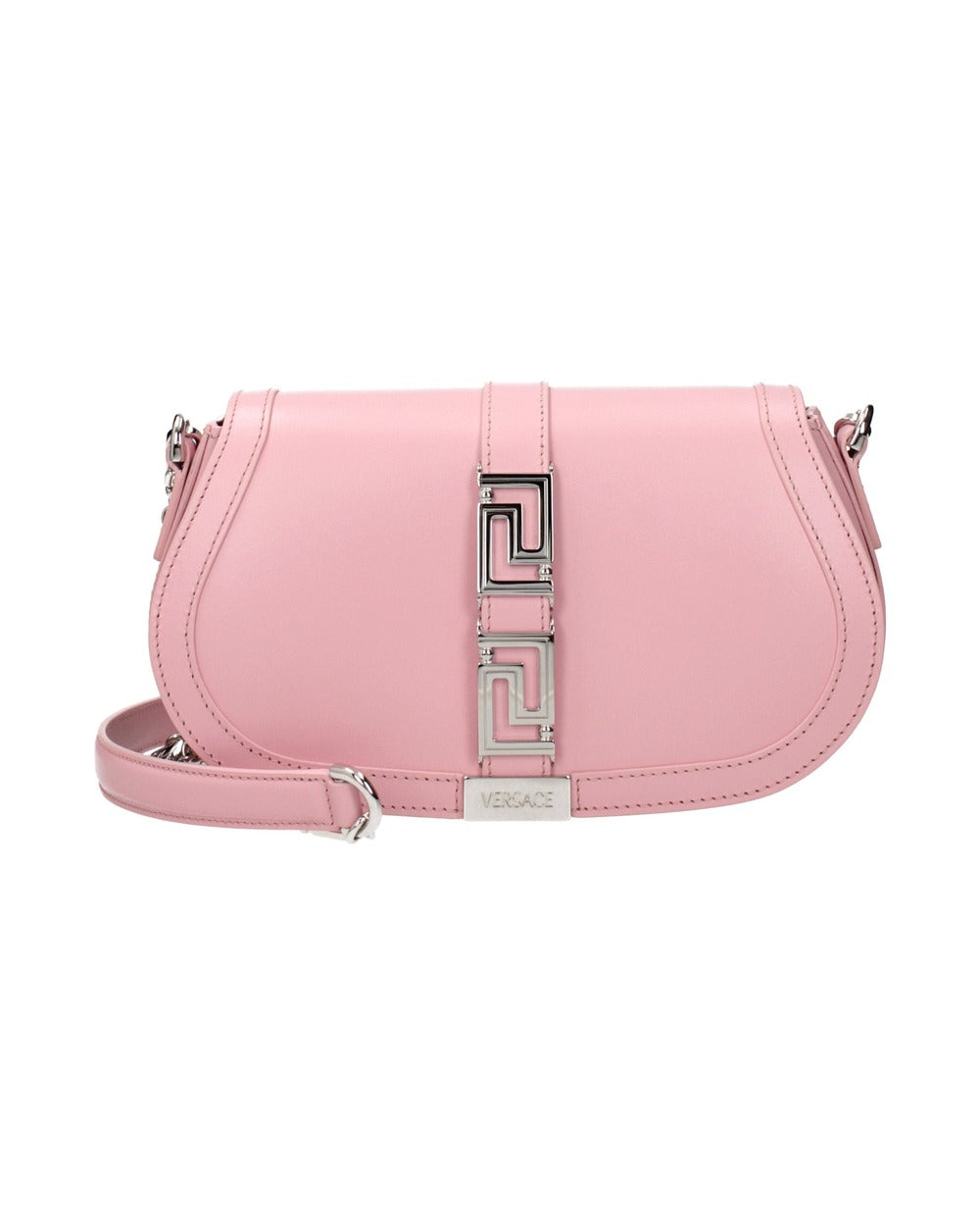 Versace Pink Leather Shoulder Bag