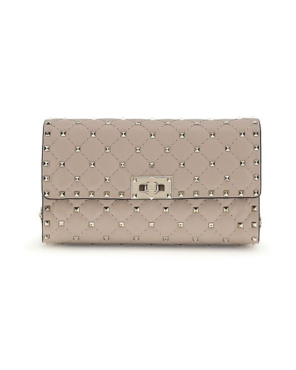 Valentino Garavani Beige Calf Leather Bos Taurus Shoulder Bag