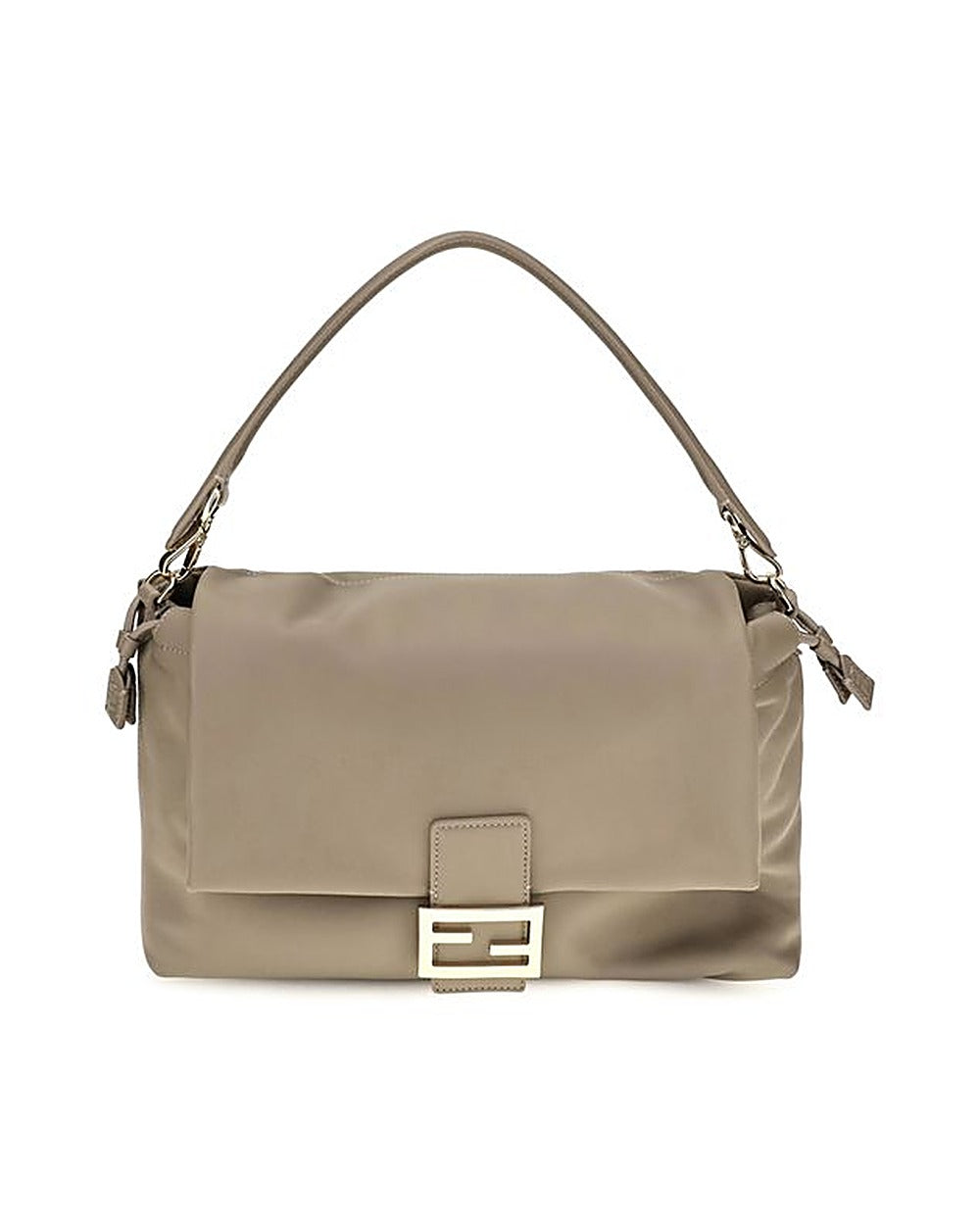 Fendi Beige Calf Leather Bos Taurus Shoulder Bag