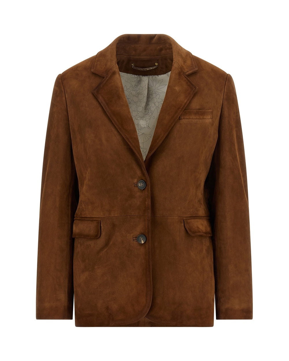 Golden Goose Brown Lamb Leather Leather Jacket
