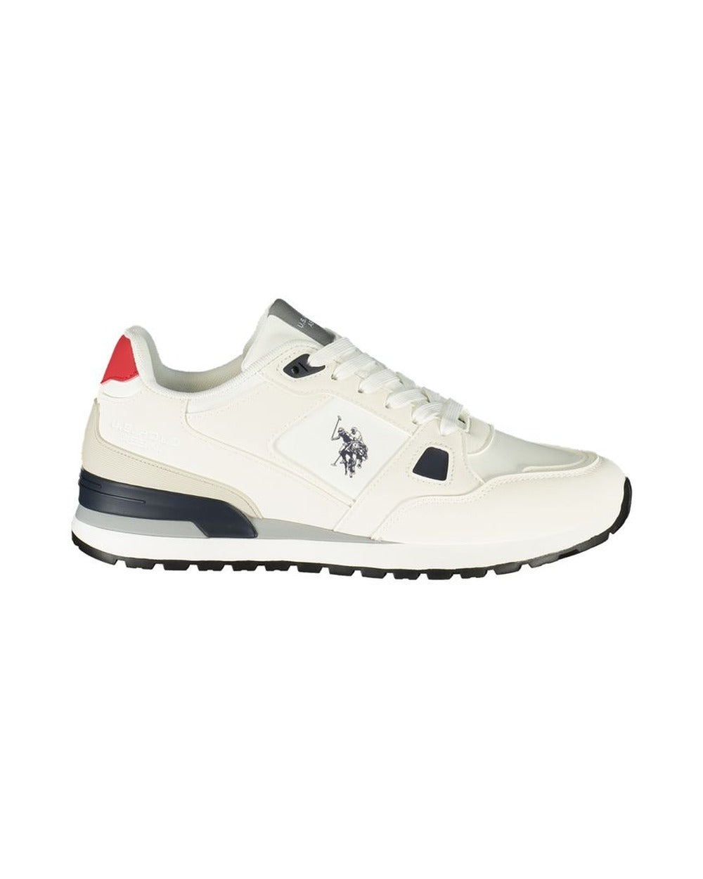 U.S. POLO ASSN. White Polyurethane Mens Sneaker