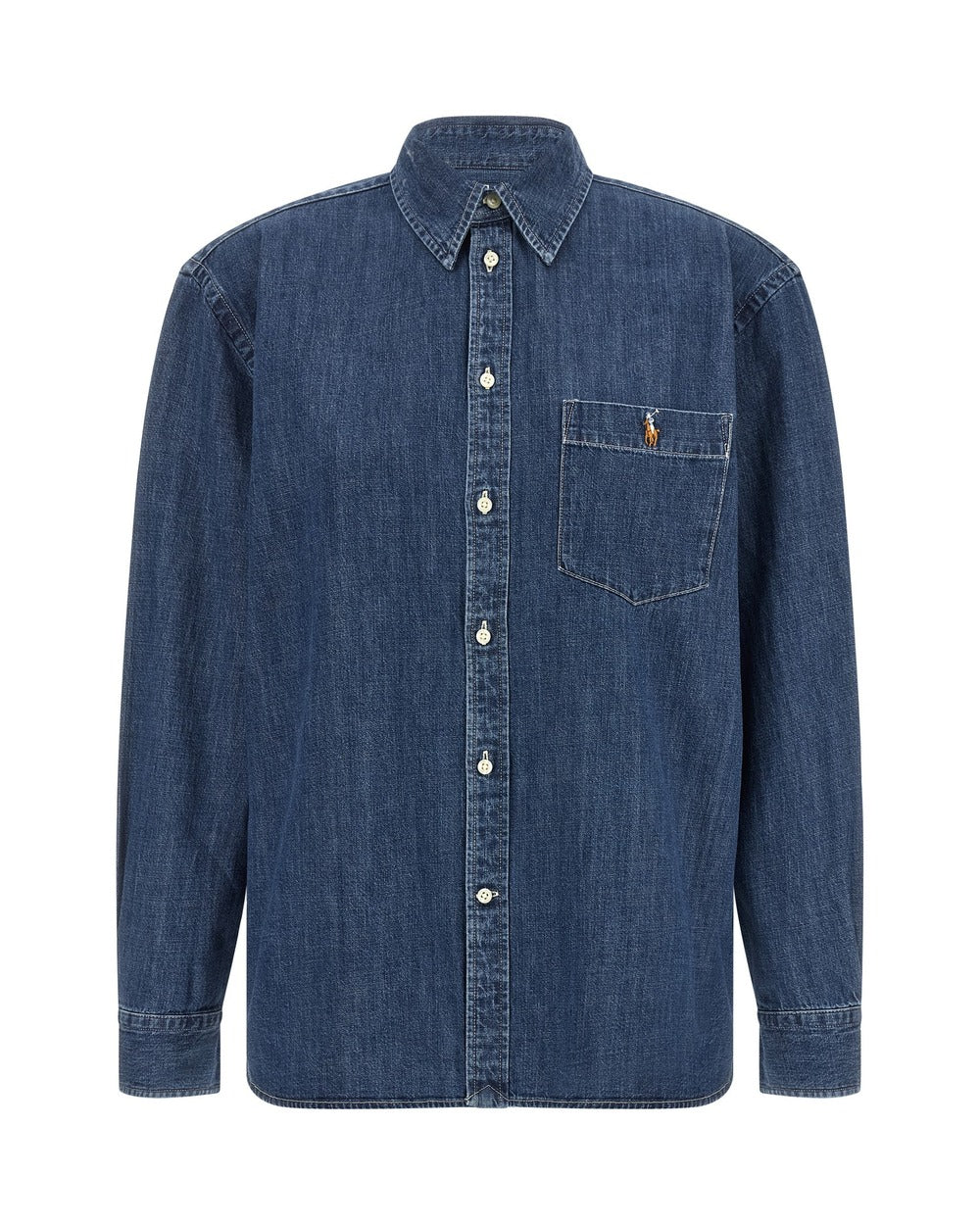 Polo Ralph Lauren Blue Cotton Blouse