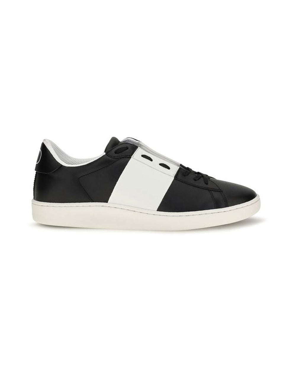 Valentino Garavani Black Calf Leather Bos Taurus Sneakers