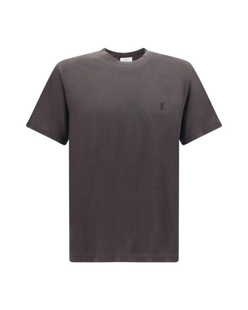 Saint Laurent Brown Silk T-Shirt