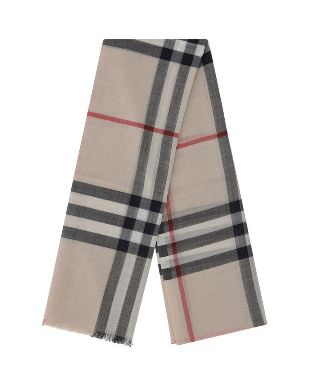 Burberry Beige Wool Oves Aries Scarf
