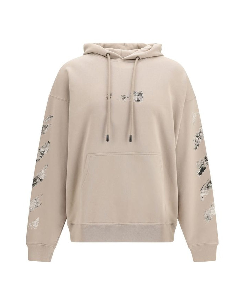 Off-White Beige Cotton Sweatshirt
