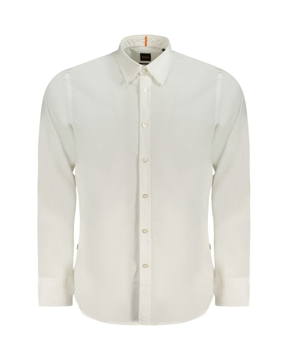 Hugo Boss White Cotton Men Shirt