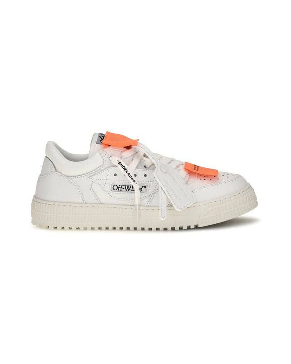 Off-White White Calf Leather Bos Taurus Low Top Sneakers