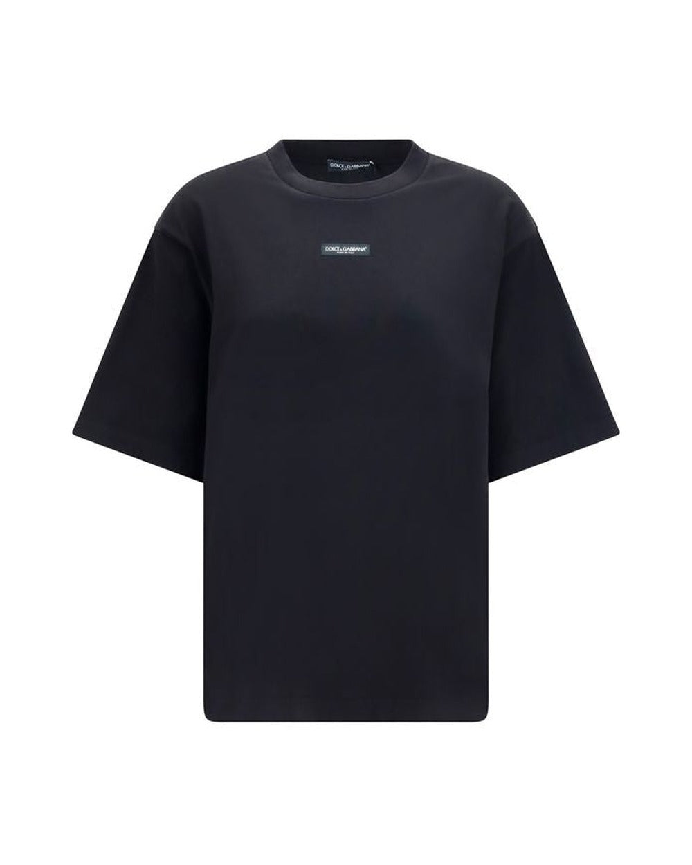 Dolce & Gabbana Black Cotton T-Shirt