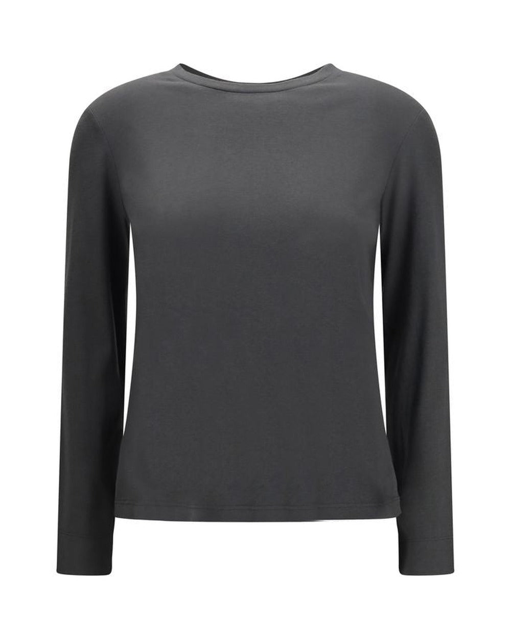 'S Max Mara Gray Cotton Long Sleeve T-Shirt