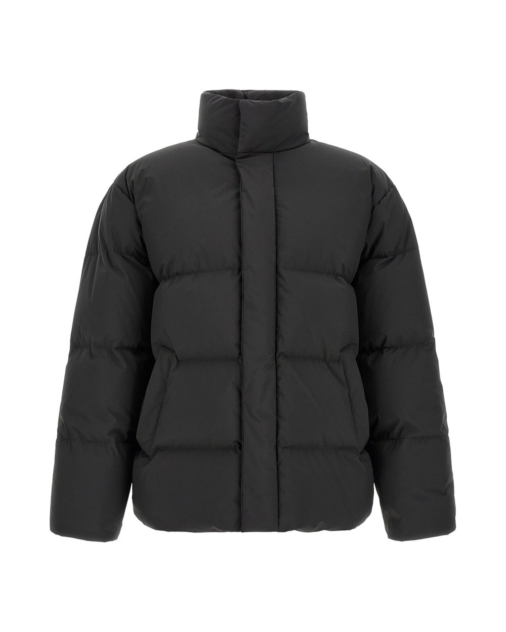 Saint Laurent Black Polyester Full-Length Jacket