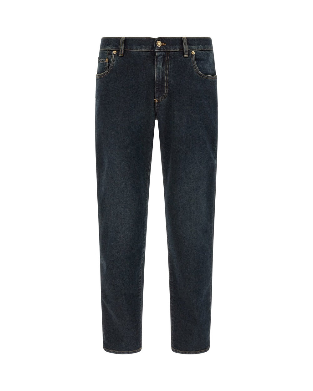 Dolce & Gabbana Blue Cotton Skinny Jeans