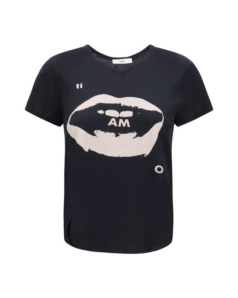 Fendi Black Cotton T-Shirt