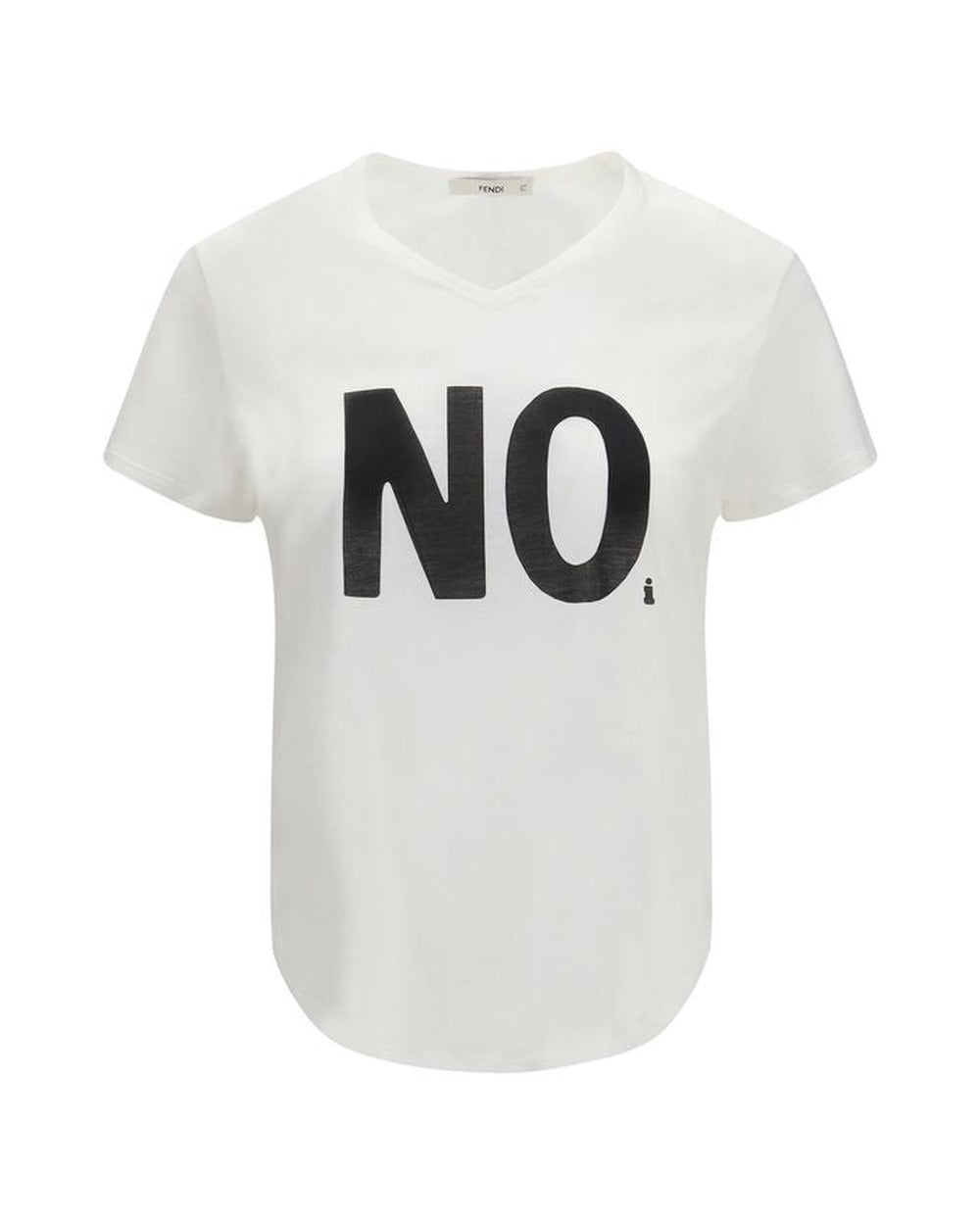 Fendi White Cotton T-Shirt