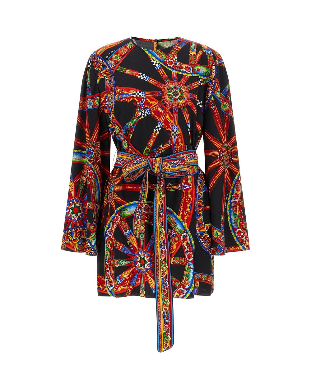Dolce & Gabbana Multicolor Silk Short Dress