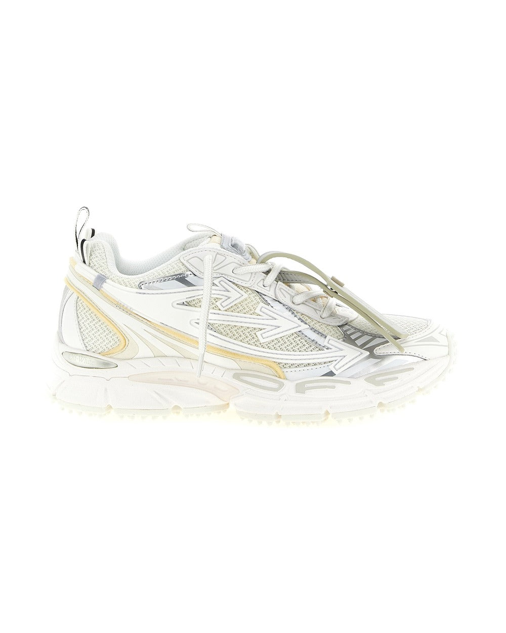Off-White White Polyethylene Athletic Sneakers