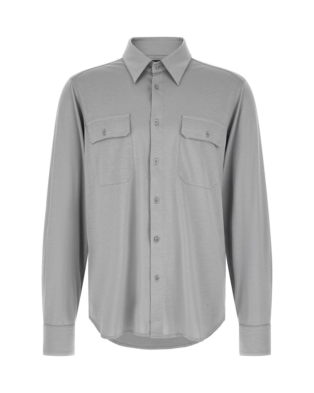 Tom Ford Gray Silk Blouse