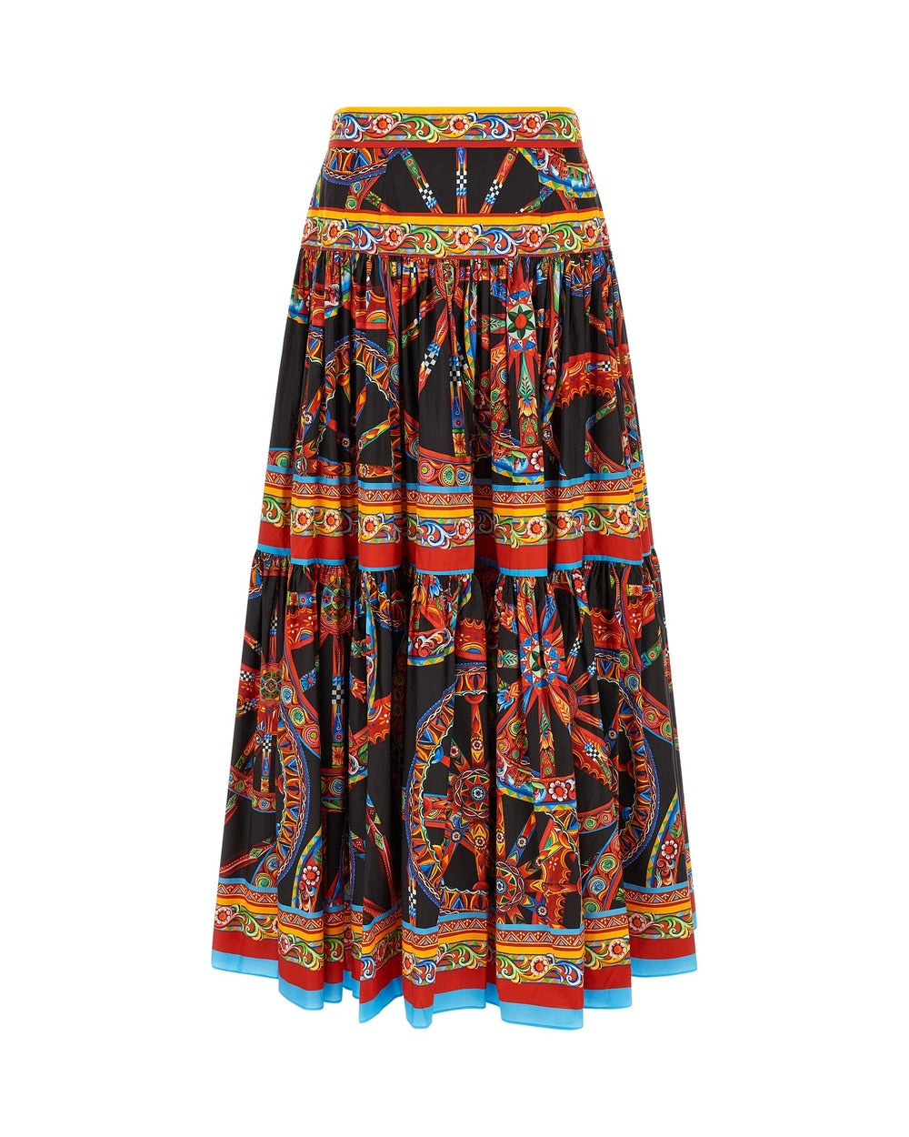 Dolce & Gabbana Multicolor Cotton Mini Skirt