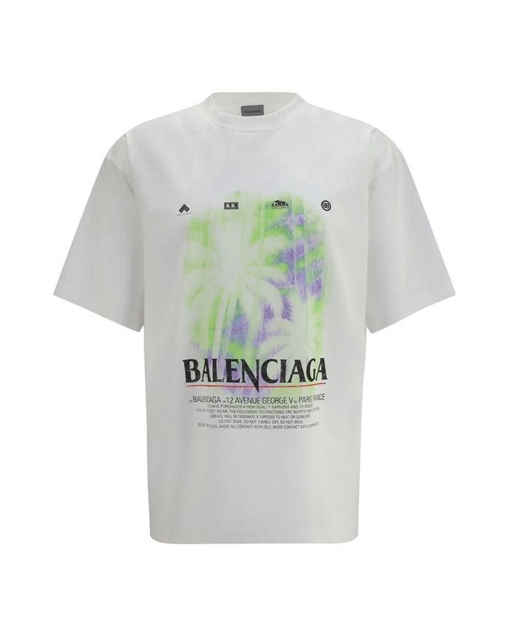 Balenciaga White Cotton T-Shirt
