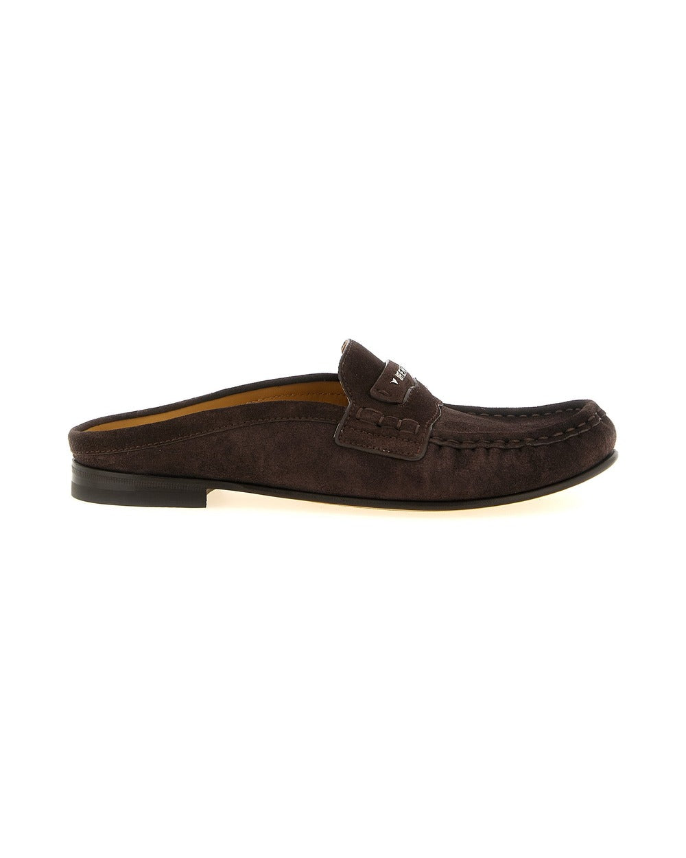Fendi Brown Calfskin Slip-On Loafers