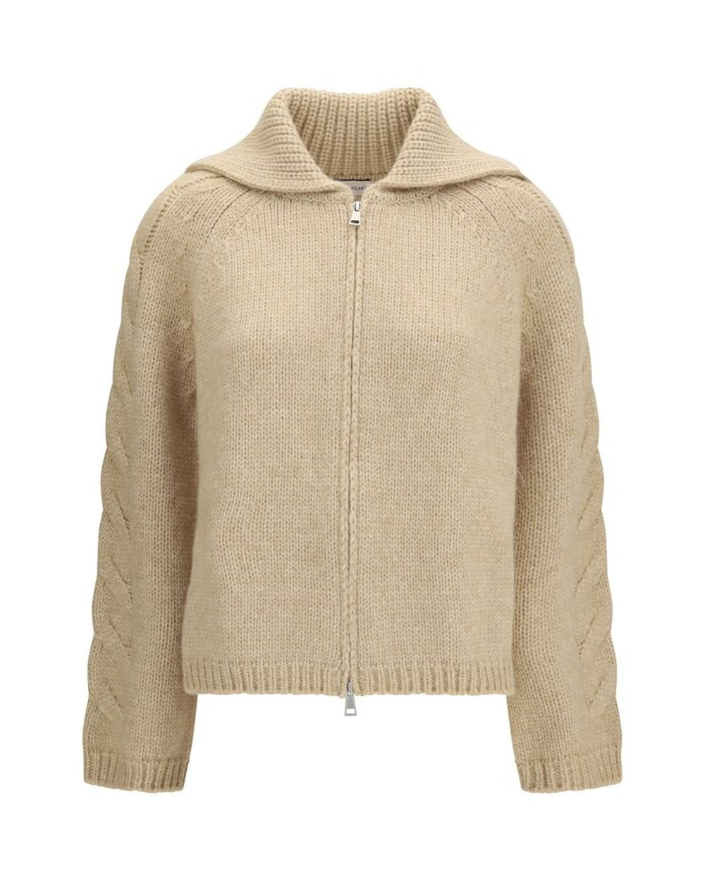 Moncler Beige Alpaca Vicugna Pacos Cardigan