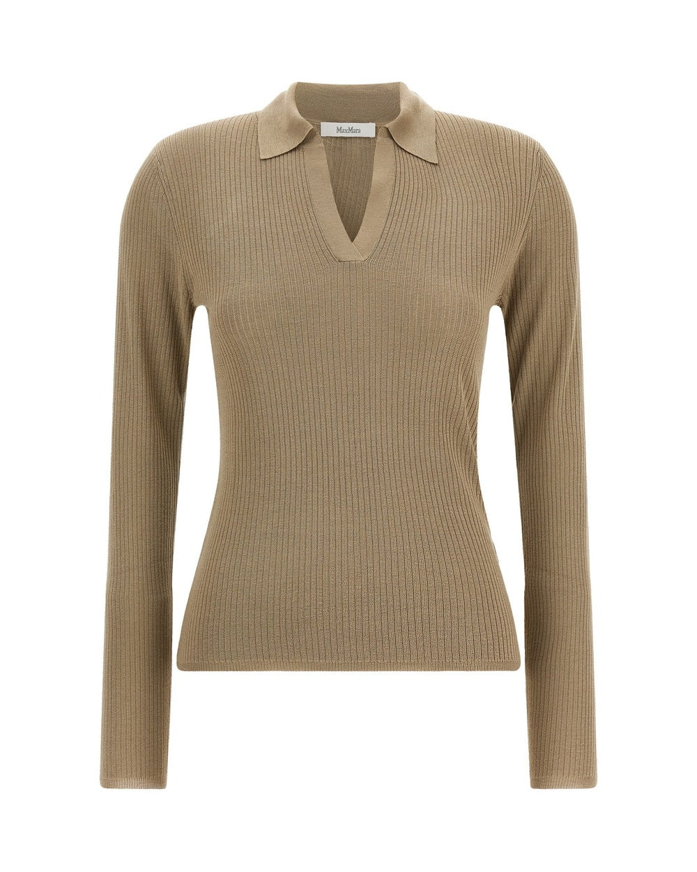 Max Mara Beige Silk Cardigan