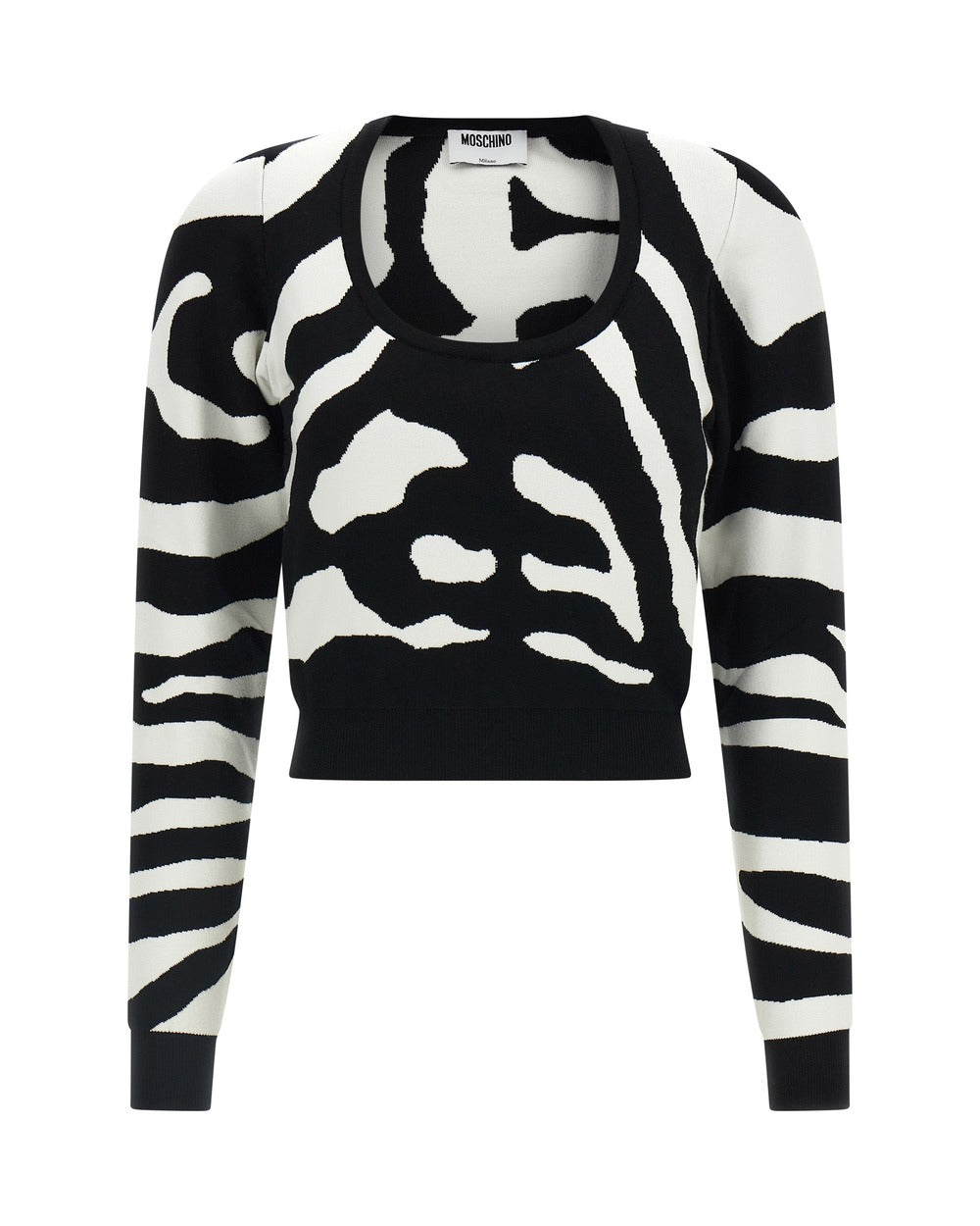 Moschino Black Viscose Cardigan