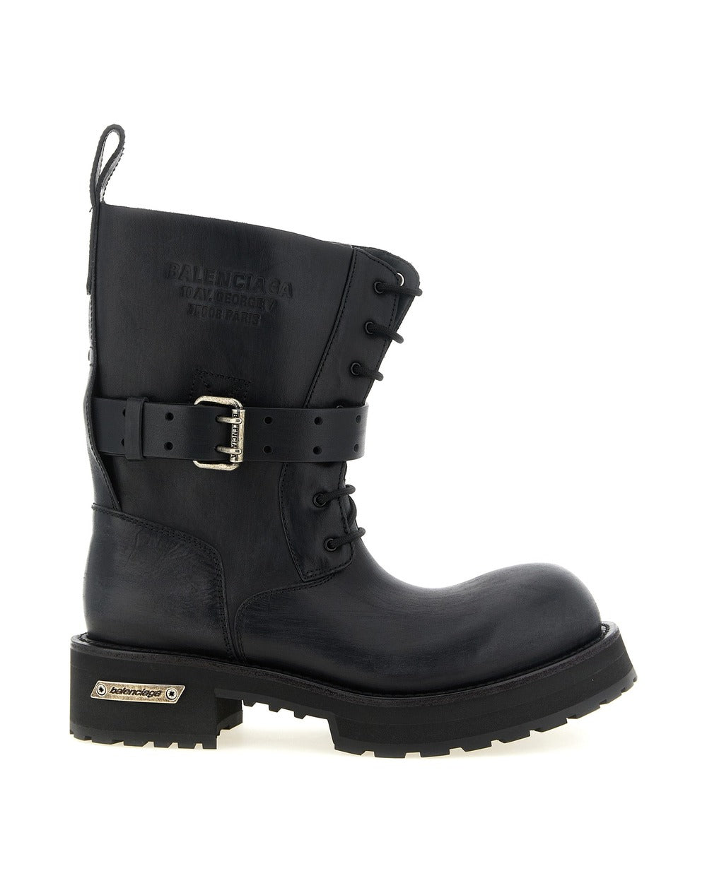 Balenciaga Black Calfskin Ankle Boots