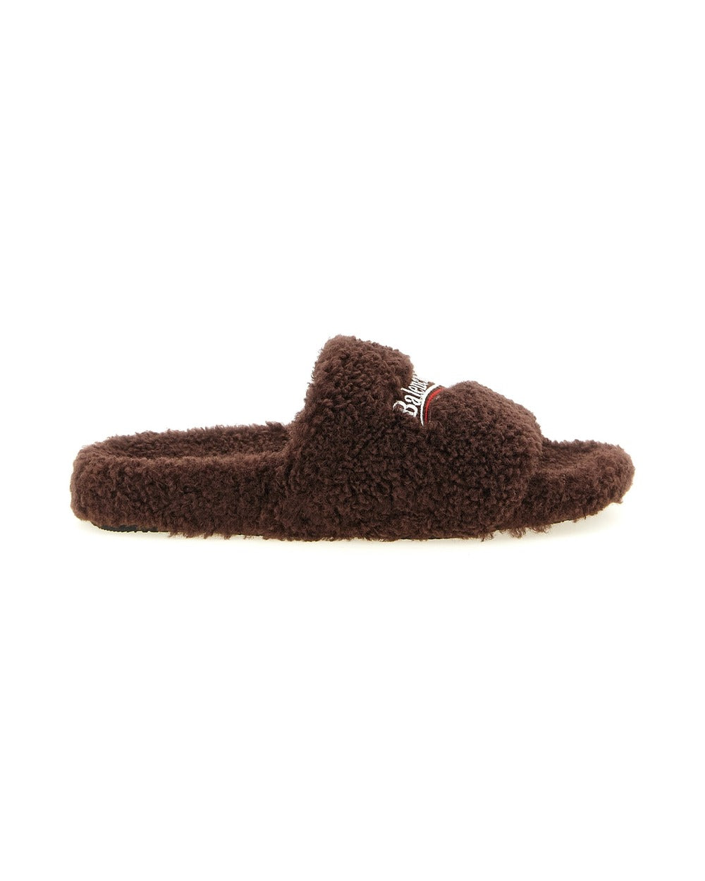 Balenciaga Brown Polyester Slides