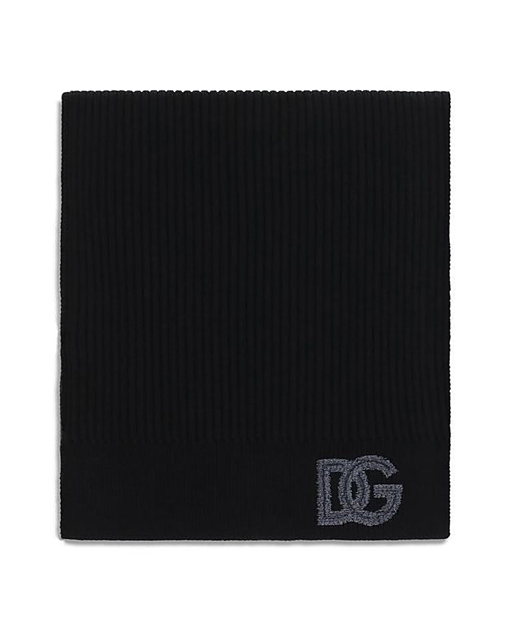Dolce & Gabbana Black Wool Oves Aries Scarf