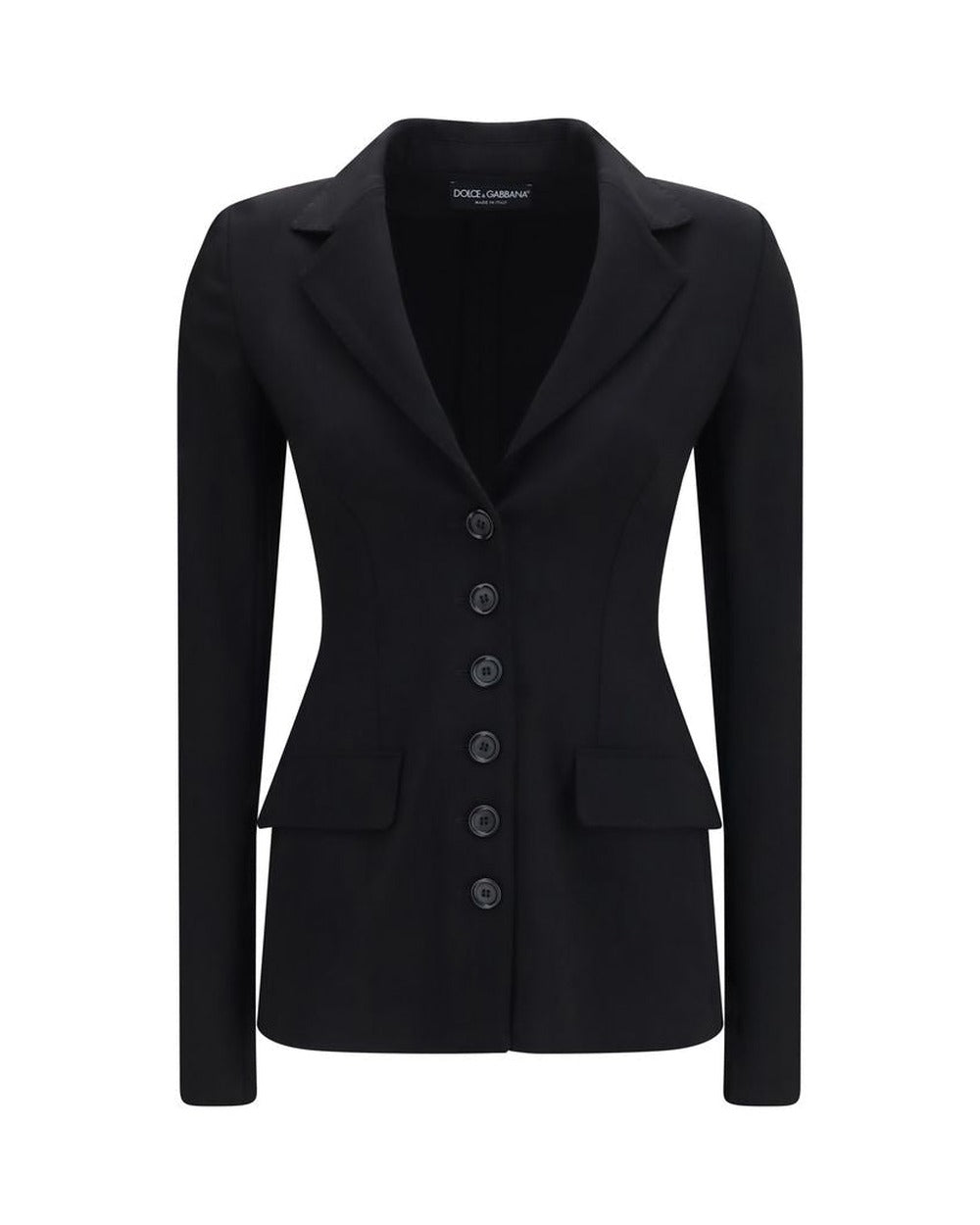 Dolce & Gabbana Black Wool Oves Aries Full-Length Jacket