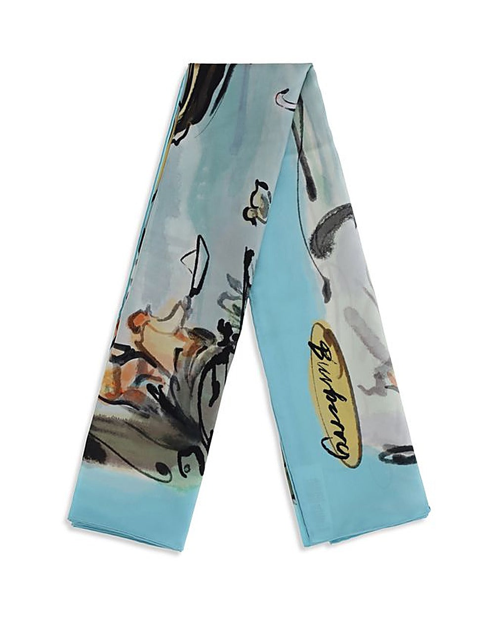 Burberry Multicolor Silk Scarf