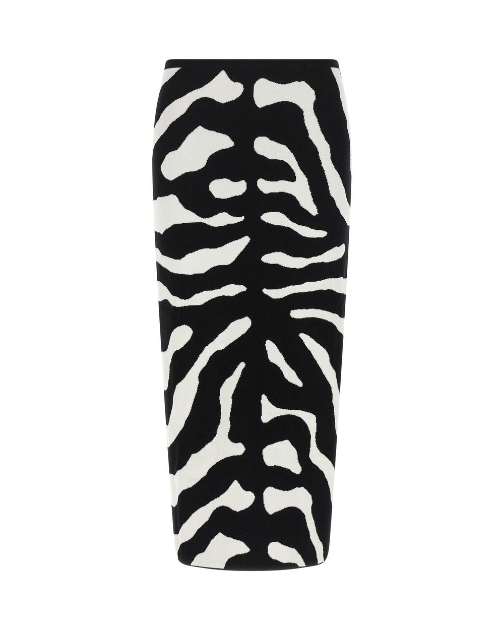 Moschino Bicolor Viscose Midi Skirt