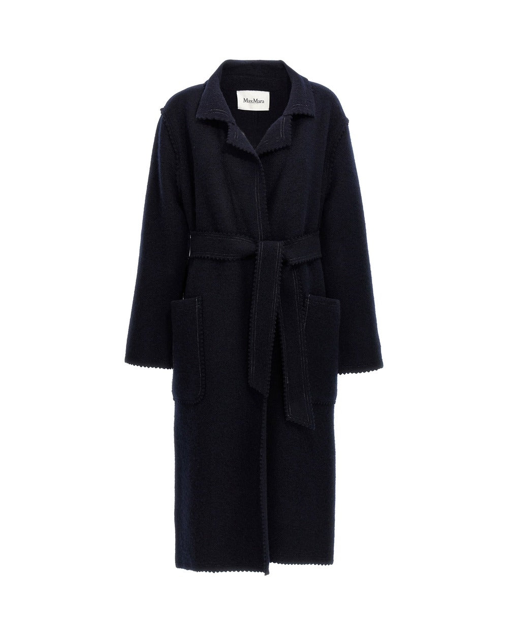 Max Mara Blue Wool Coat