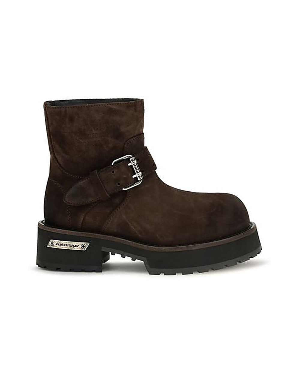 Balenciaga Brown Calf Leather Bos Taurus Ankle Boots