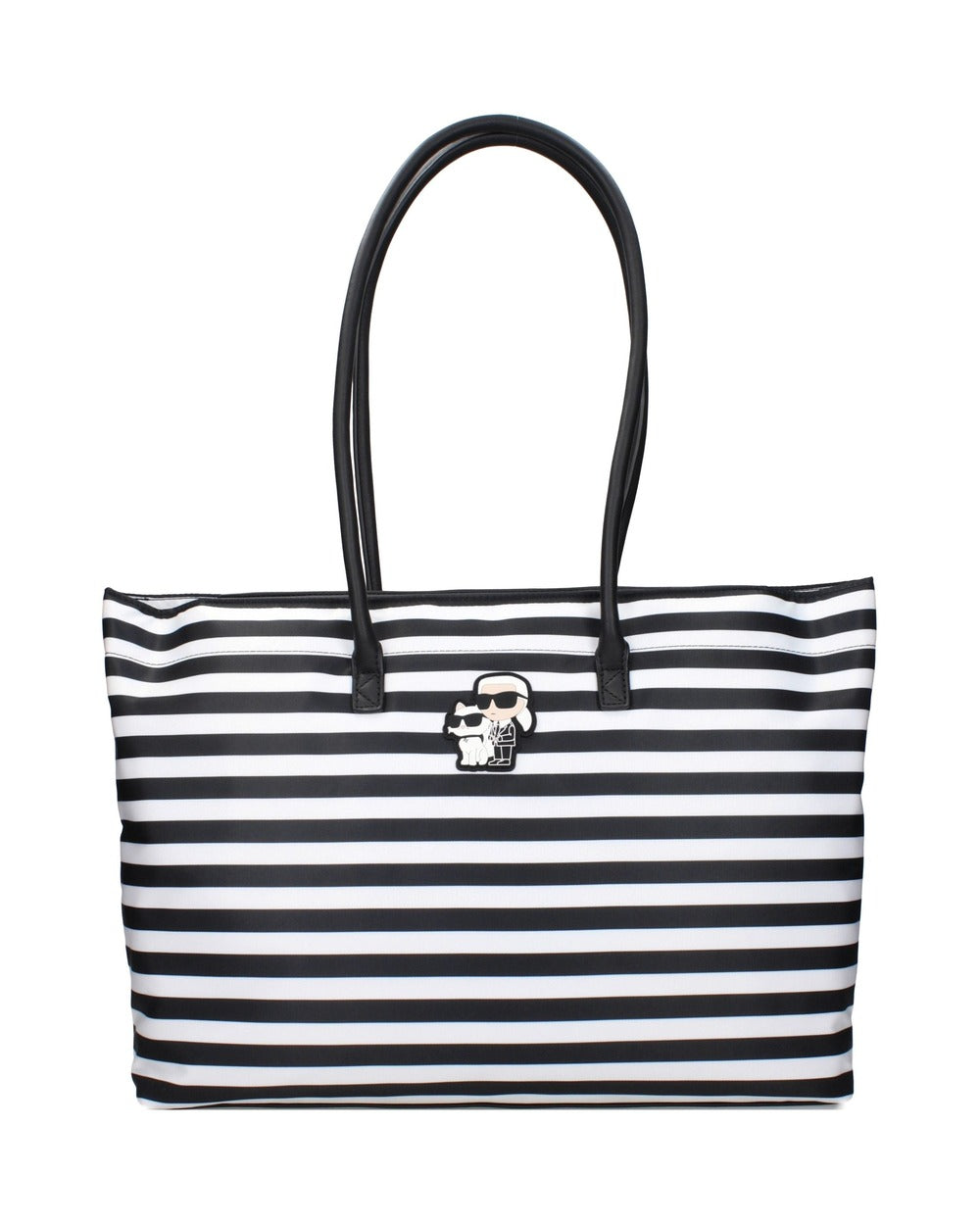 Karl Lagerfeld Black Fabric Shoulder Bag