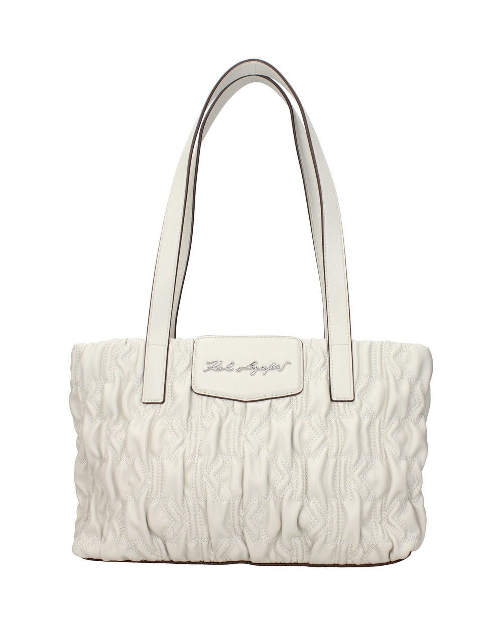 Karl Lagerfeld Gray Polyester Shoulder Bag