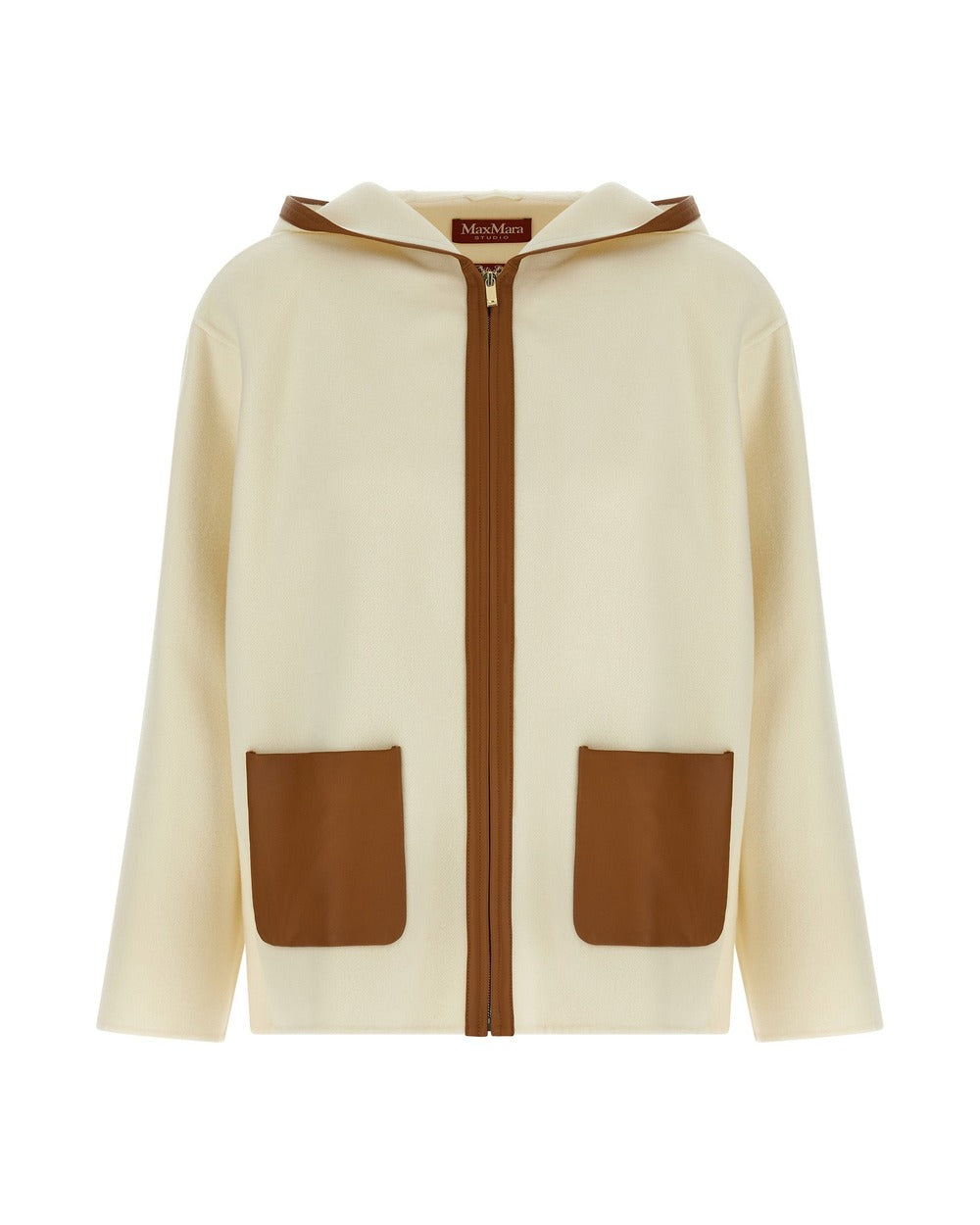 Max Mara White Virgin Wool Coat