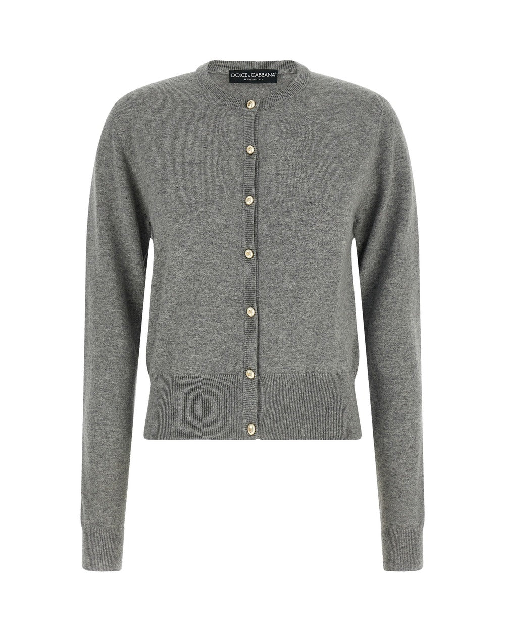Dolce & Gabbana Gray Cashmere Cardigan